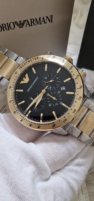Reloj Emporio Armani cronógrafo dorado