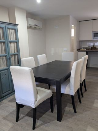 Mesa comedor extensible a 260 cm con 6 sillas