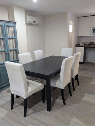Mesa comedor extensible a 260 cm con 6 sillas