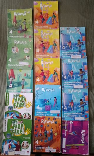 Lote libros cuarto primaria Revuela editorial SM