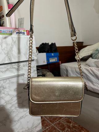 Bolso bandolera dorado