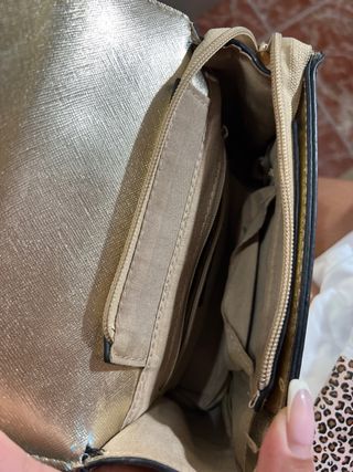 Bolso bandolera dorado