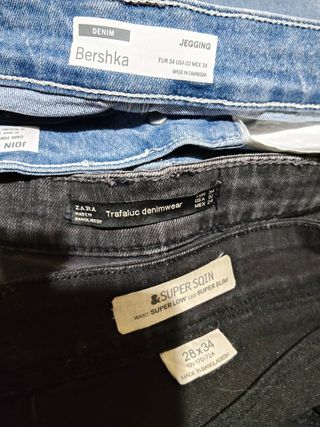 Vaqueros mujer - 34 - 3 unidades
