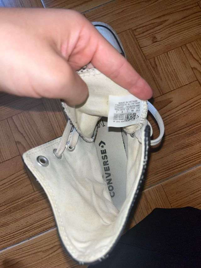 Converse Chuck Taylor altas negras