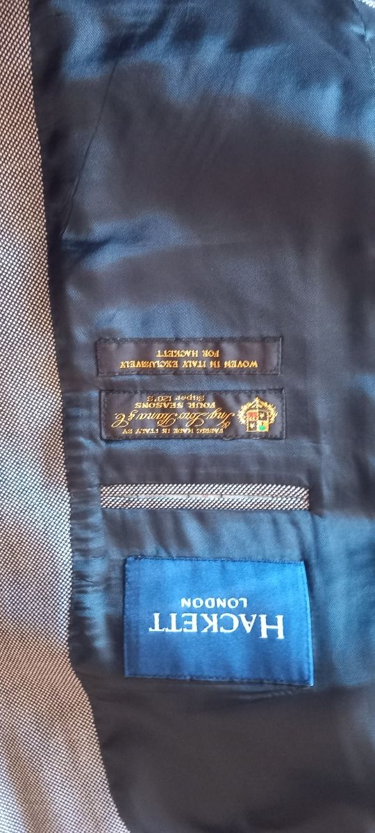 Traje gris Hackett, ojo de perdiz