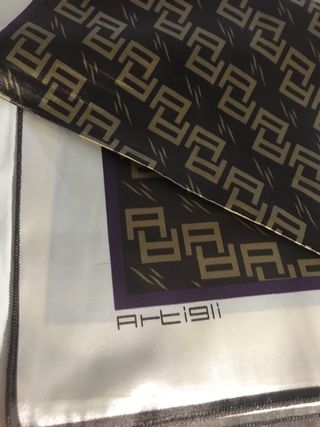foulard vintage 78x67 cm