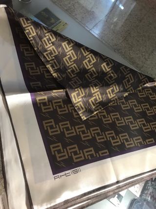 foulard vintage 78x67 cm