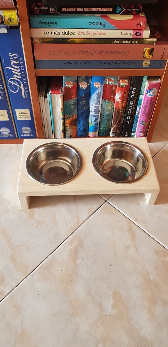 Comedero doble para mascotas
