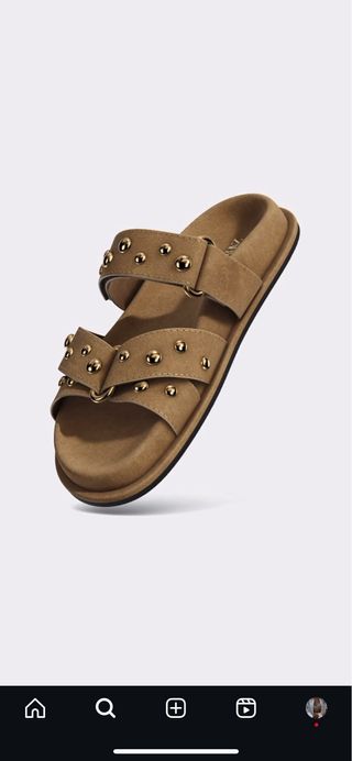 Sandalias tachas serraje Zara 
