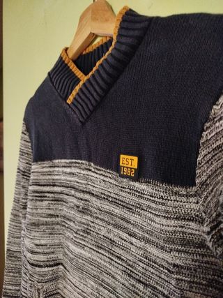 Jersey niño 10 años azul y gris. Envíos: Inpost