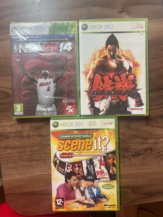 3 juegos Xbox360:NBA y tekken 6 nuevos con platico