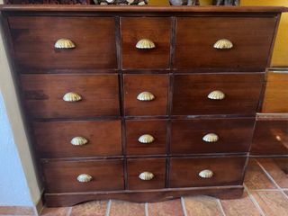 Mueble 12 cajones madera