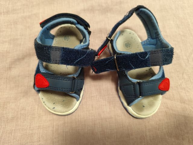 Sandali estivi bimbo - Scarpe blu e rosse