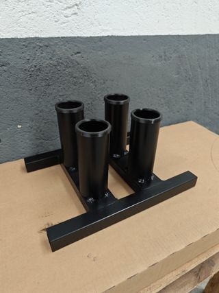Soporte para 4 barras de 50 mm en paralelo