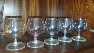 6 Copas Brandy Cristal