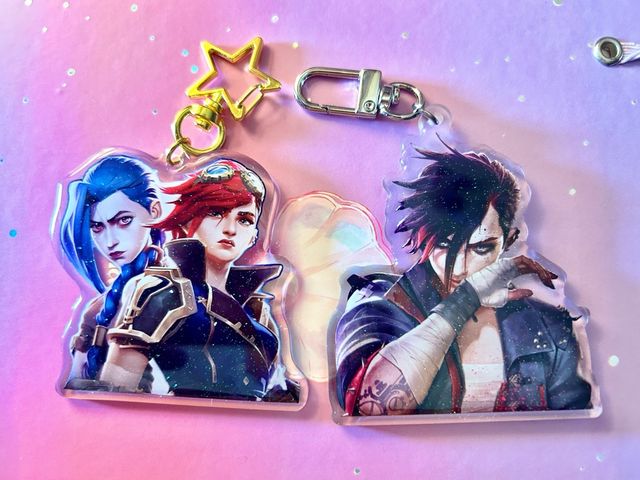 Llaveros acrílicos Arcane Jinx & Vi