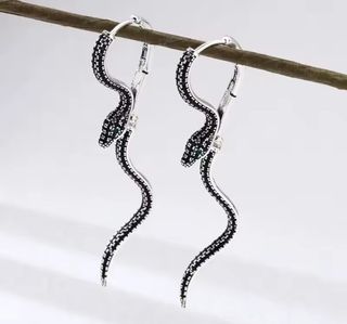Pendientes serpiente plata | Joyas