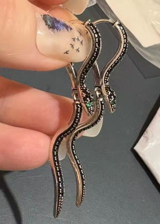 Pendientes serpiente plata | Joyas
