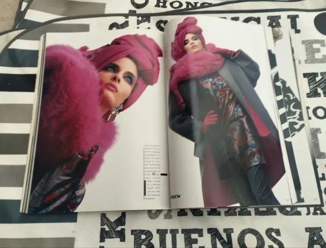 Revista Escada moda alta costura 1986