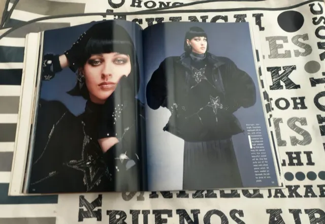 Revista Escada moda alta costura 1986