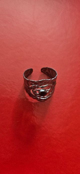 9 anillos plata & negro