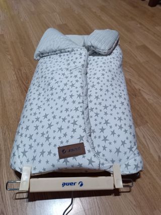 Saco bebé estrellas gris