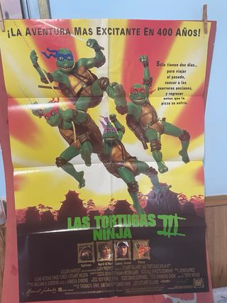 Cartel  de cine 
Las Tortugas Ninja III