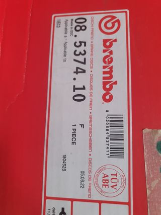 Disco freno Brembo Iveco 08537410