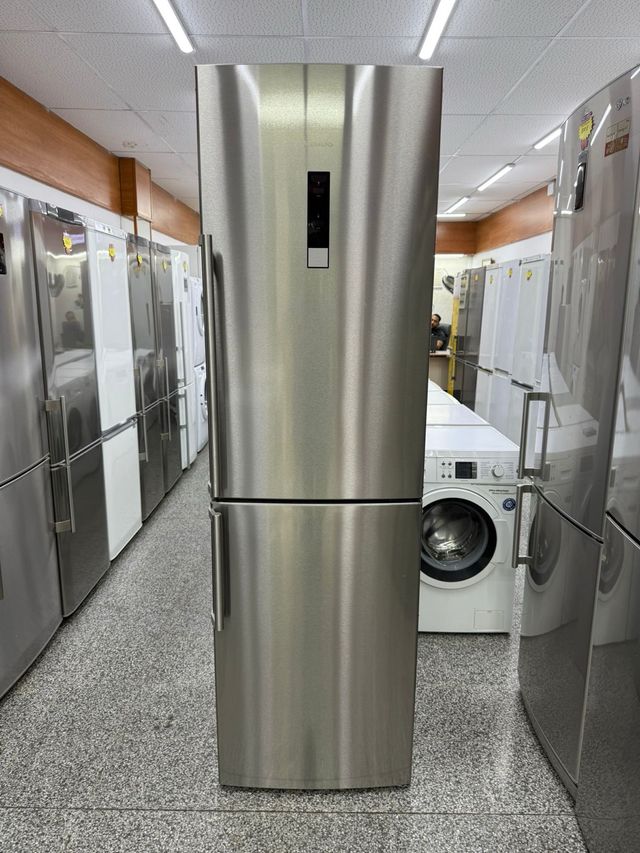 Nevera combi acero inoxidable