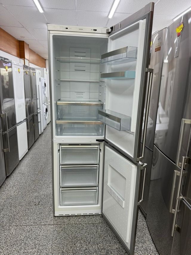 Nevera combi acero inoxidable