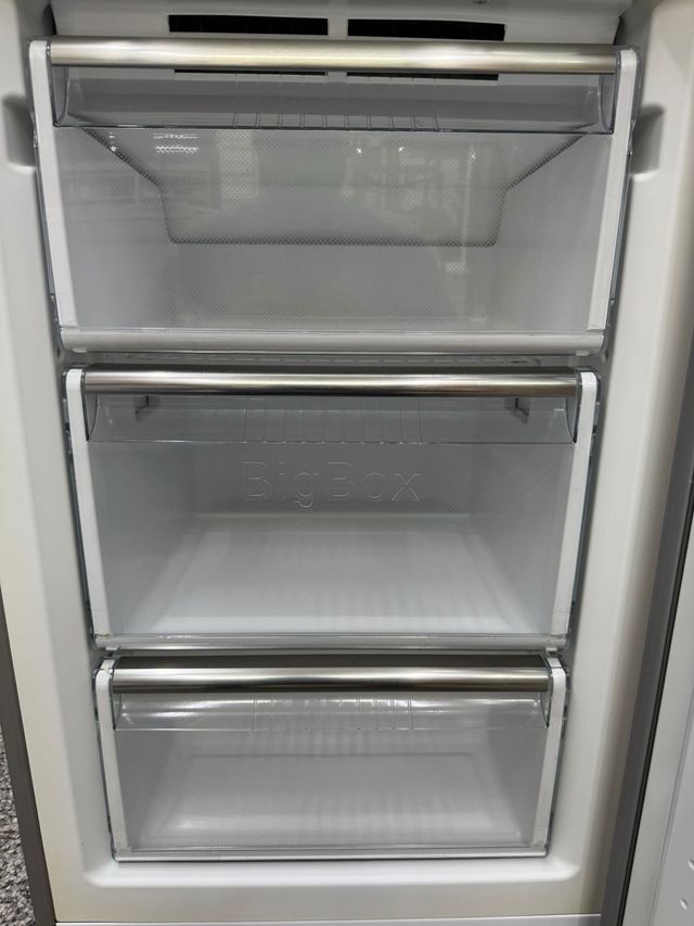 Nevera combi acero inoxidable