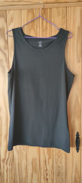 Camiseta negra H&M M - sin mangas