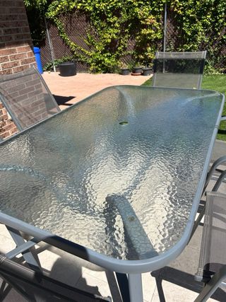 Conjunto mesa y seis sillas