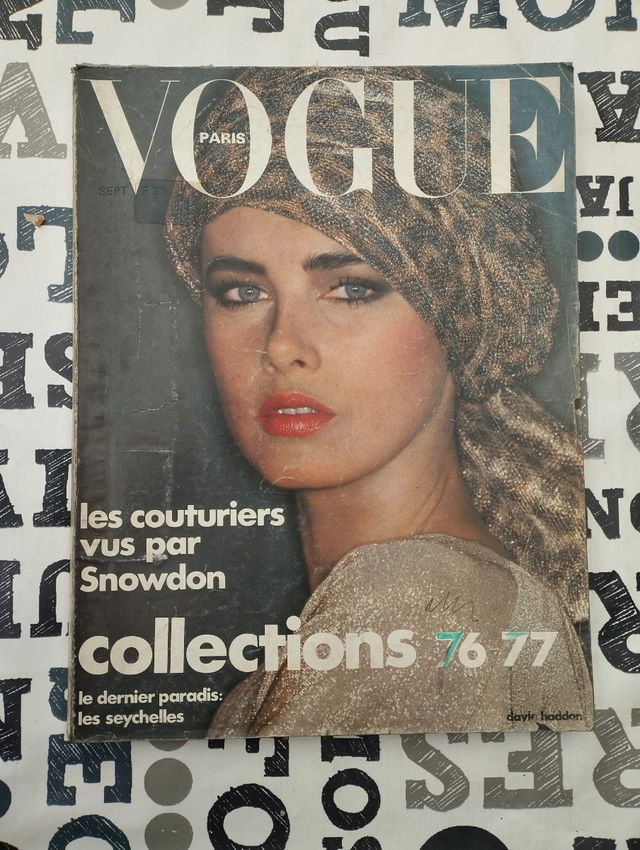Revista Vogue Paris alta costura 1976