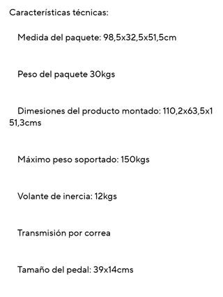 Bicicleta elíptica DELUXE13 roja