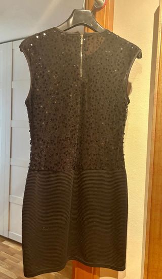 Vestido negro lentejuelas
