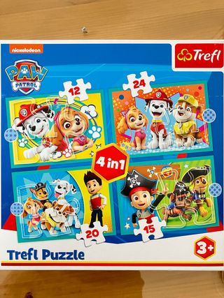 Puzzle Patrulla Canina 4 en 1