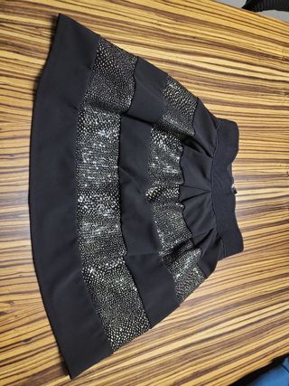 Gonna nera paillettes