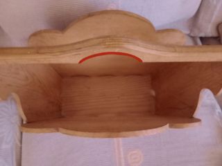 Revistero madera pintado - vintage