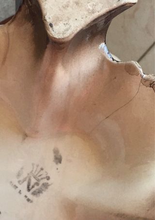 Jarrón muy antiguo Capodimonte 42 cm