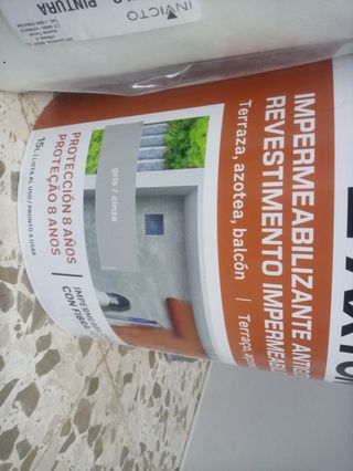 Impermeabilizante Axton y velo de fibra de vidrio