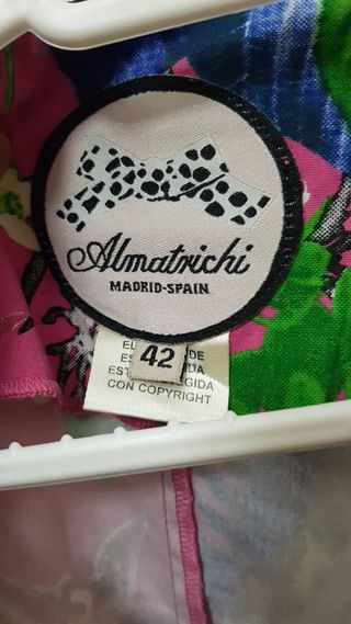 Vestido Almatrichi estampado flores - T.42