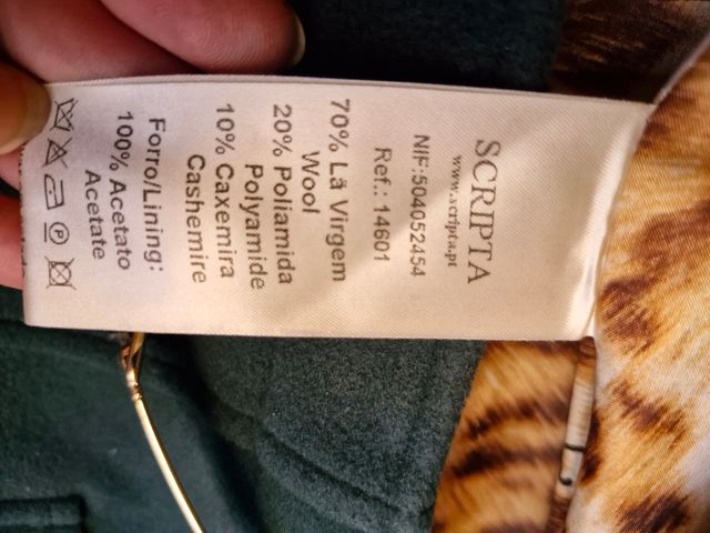 Abrigo lana SC verde