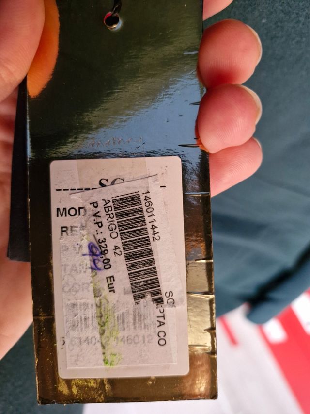 Abrigo lana SC verde