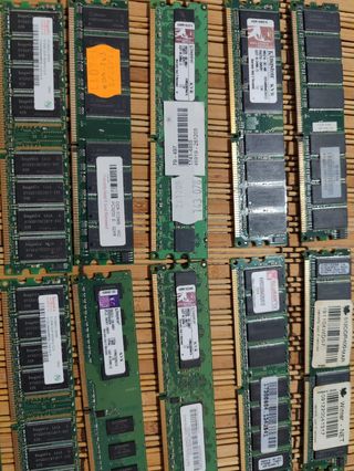 RAM DDR1/DDR2 - 10 unidades