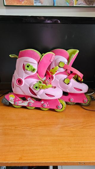 Patines niña - Rosa y Verde