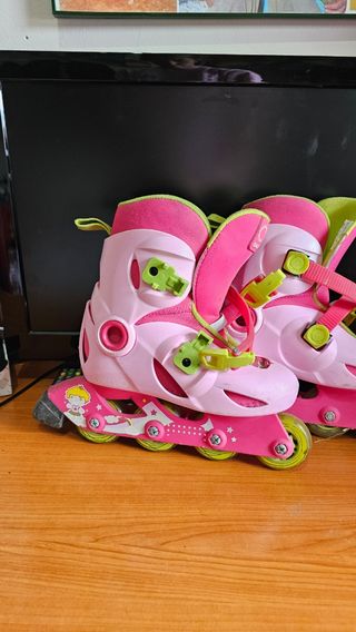 Patines niña - Rosa y Verde
