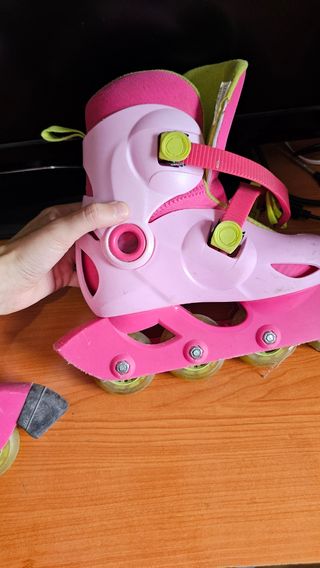 Patines niña - Rosa y Verde