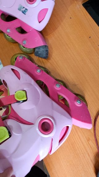 Patines niña - Rosa y Verde