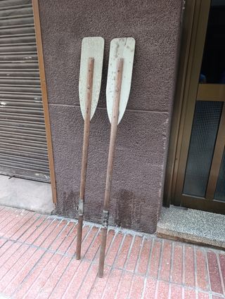2 Remos madera antiguos